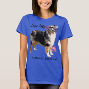 Camiseta Aussie Vestindo óculos escuros Engraçado