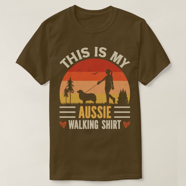 Camiseta Aussie Walking 1 (Frente do Design)