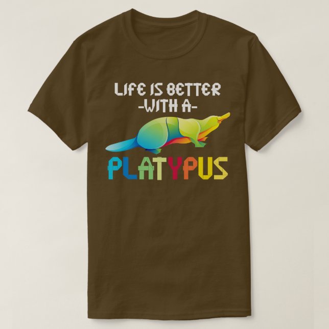 Camiseta Aussie Zoo Keeper Austrália Animal Platypus (Frente do Design)