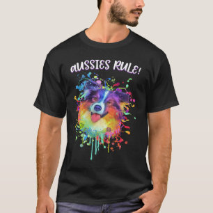 Camiseta Aussies mandam Humor de Australian Shepherd 1