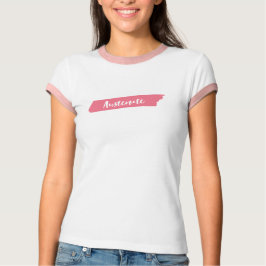Camiseta Austenite Pincel Rosa