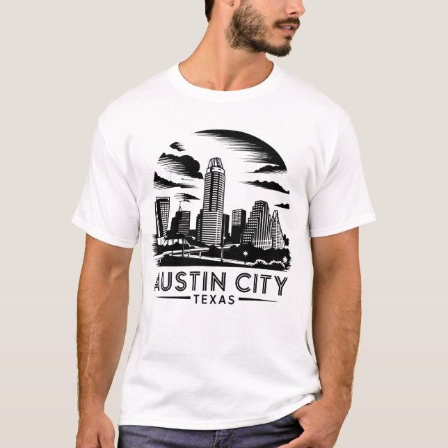 Camiseta Austin City Texas USA (Frente)