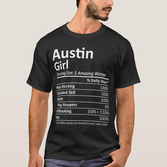 Camiseta Austin Girl TX Texas Funny City Home Roots (Frente)