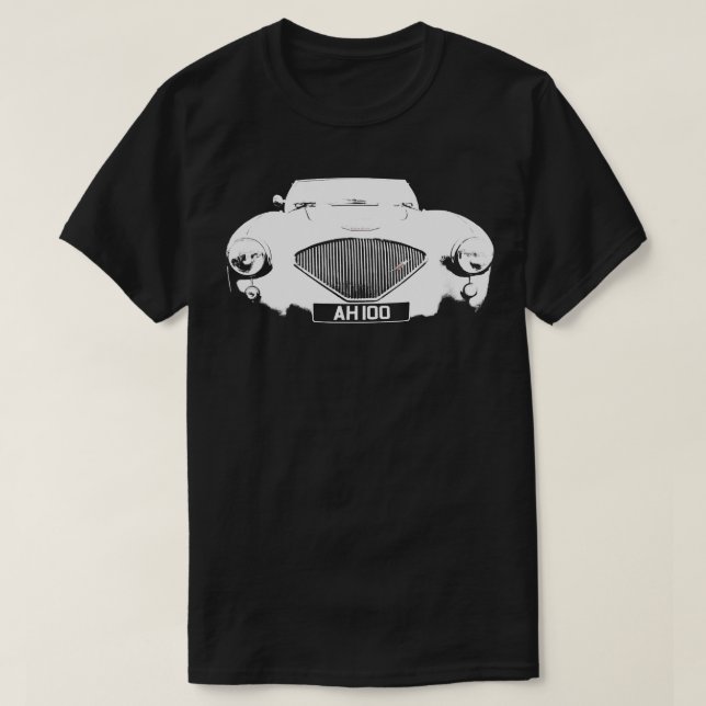 Camiseta Austin Healey 100 1950s clássicos esportes britâni (Frente do Design)