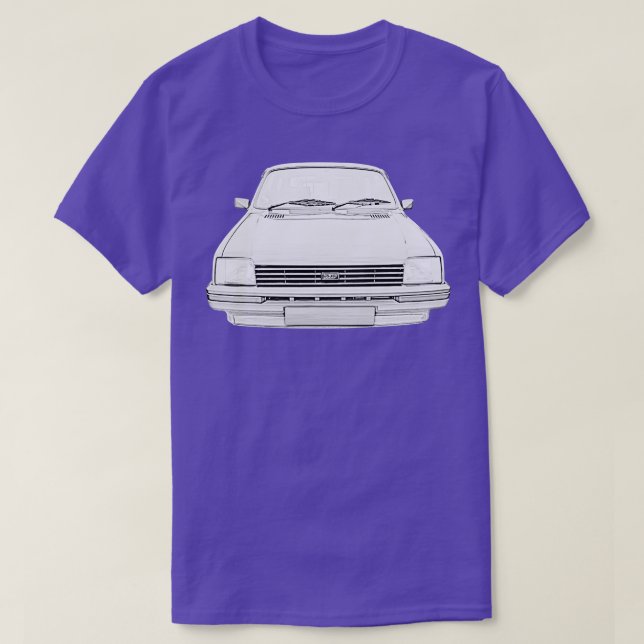 Camiseta Austin Metro 1980s clássico monocromático (Frente do Design)