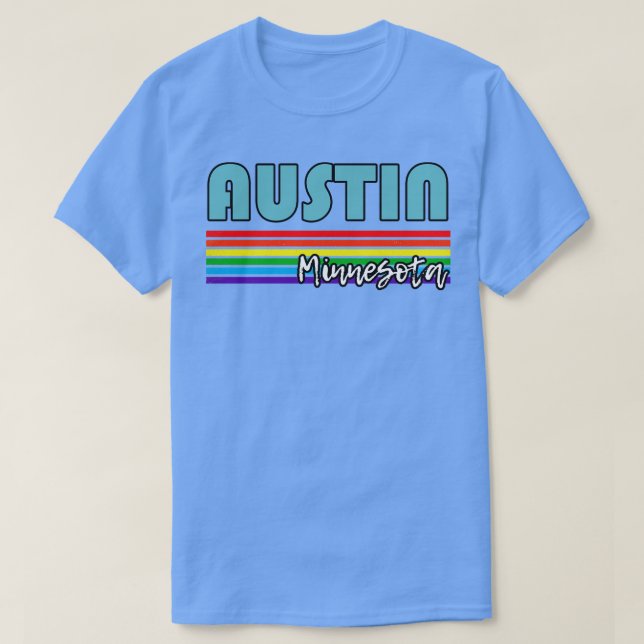 Camiseta Austin Minnesota Pride Austin Gift LGBT Sup (Frente do Design)
