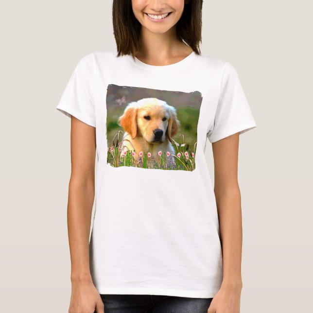 Camiseta Austin o Labrador dourado (Frente)