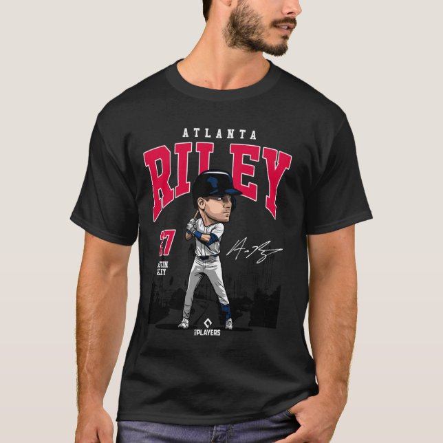 Camiseta Austin Riley Atlanta Baseball MLB Jogadores MLBRIL (Frente)