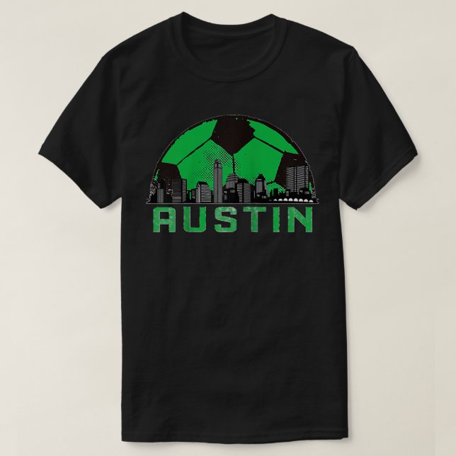 Camiseta Austin Soccer Jersey Style Team Fan FC Texas Sport (Frente do Design)