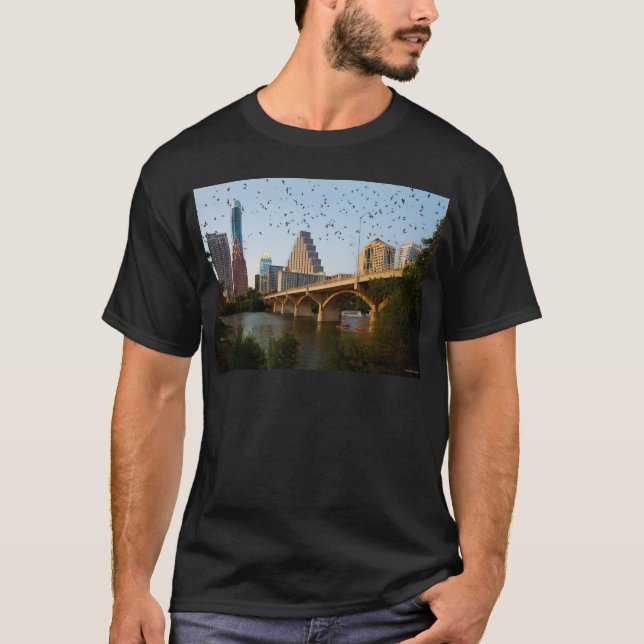 Camiseta Austin, Texas Congress Bridge Bats (Frente)