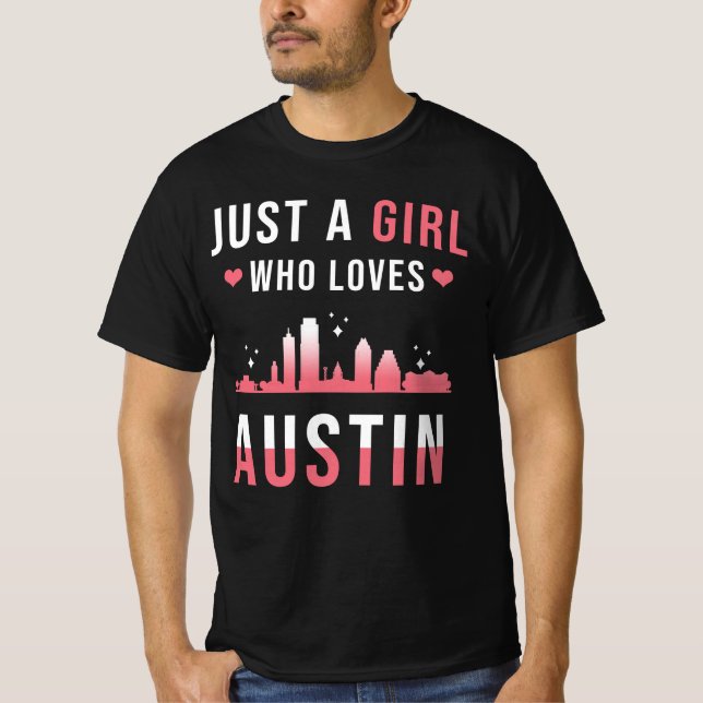 Camiseta Austin Texas Girl (Frente)