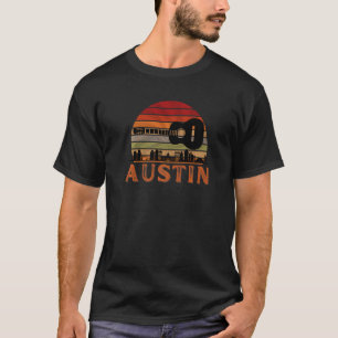 Camiseta Austin Texas Vintage Sunset Music Capital