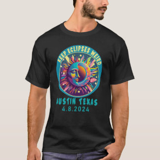 CAMISETA AUSTIN TX MANTÉM ECLIPSES SOLARES ESTRANHOS