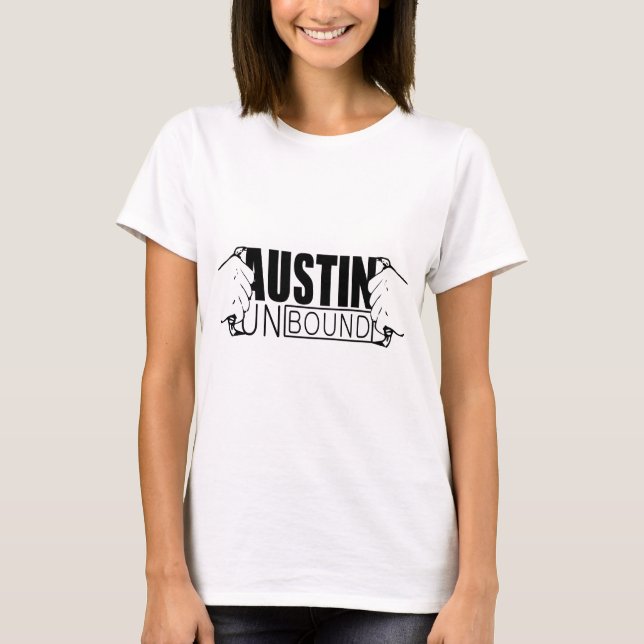 Camiseta Austin Unbound o logotipo (Frente)