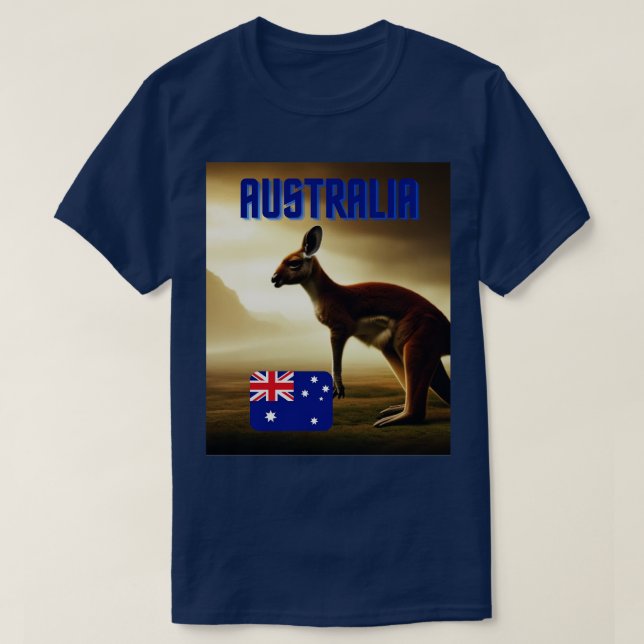 Camiseta austrália (Frente do Design)