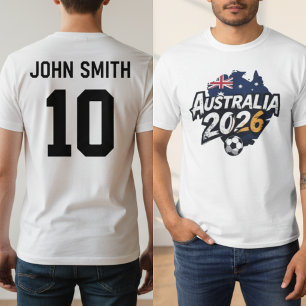 Camiseta Austrália 2026 Torcedor de Futebol Nome Personaliz
