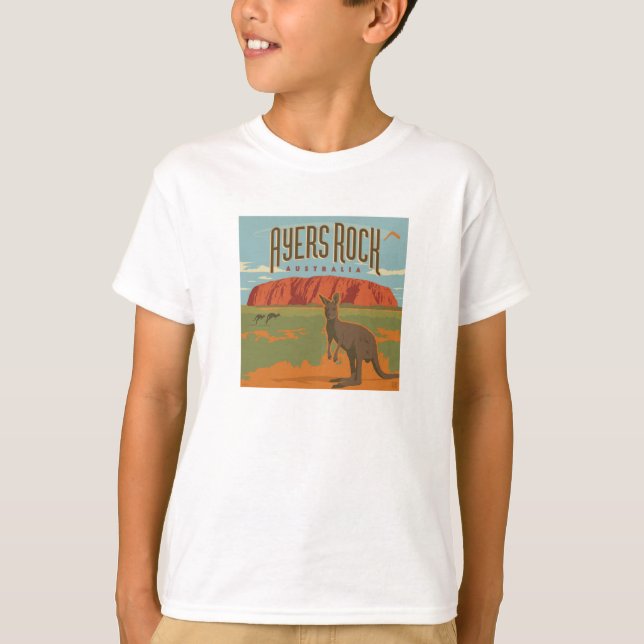 Camiseta Austrália | Ayers Rock Kangaroos (Frente)