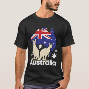 Camiseta Austrália Bandeira Austrália Dia da Austrália Cang