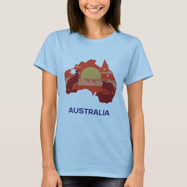 Camiseta Austrália Belo Continente (Frente)