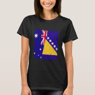 Camiseta Austrália Bósnia e Herzegovina Bandeira Meia