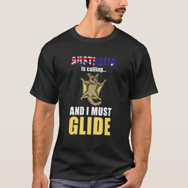 Camiseta Austrália Chama Glória De Esquilo De Açúcar (Frente)