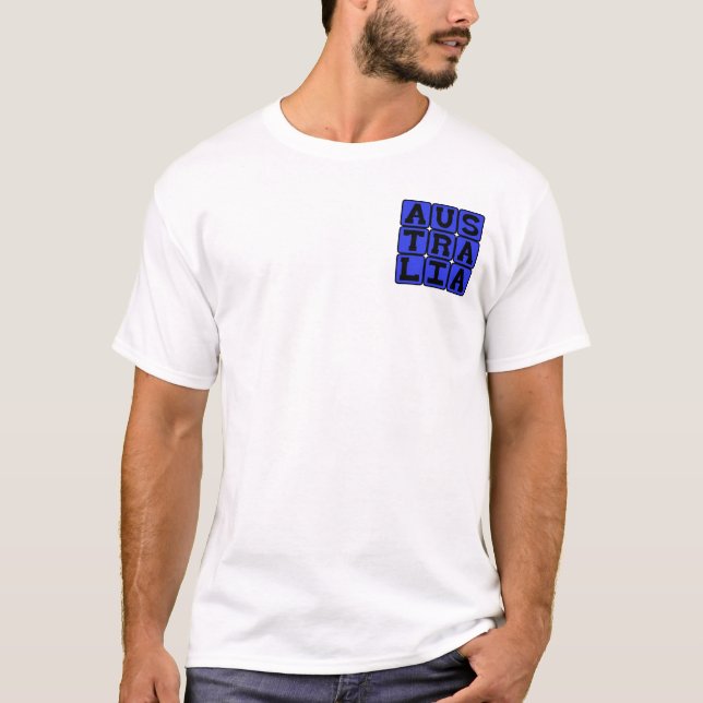 Camiseta Austrália, Continente Mundial (Frente)