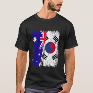 Camiseta Austrália Coreia do Sul Meia Bandeira Australiana