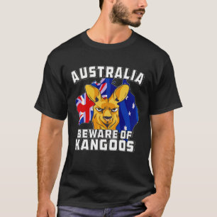 Camiseta Austrália Cuidado com Kangoos Austrália