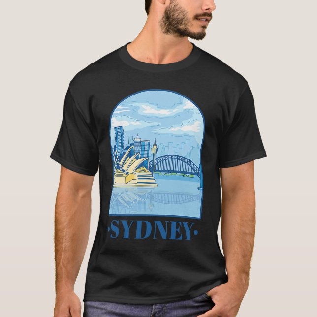 Camiseta Australia Day  Tourists Australian Retro Happy Tra (Frente)