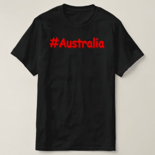 Camiseta "#Austrália" Design. Comprar Agora