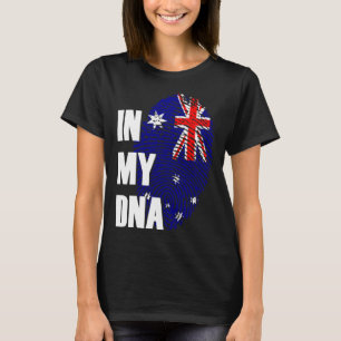 Camiseta Austrália em Meu DNA Homens Mulheres Crianças