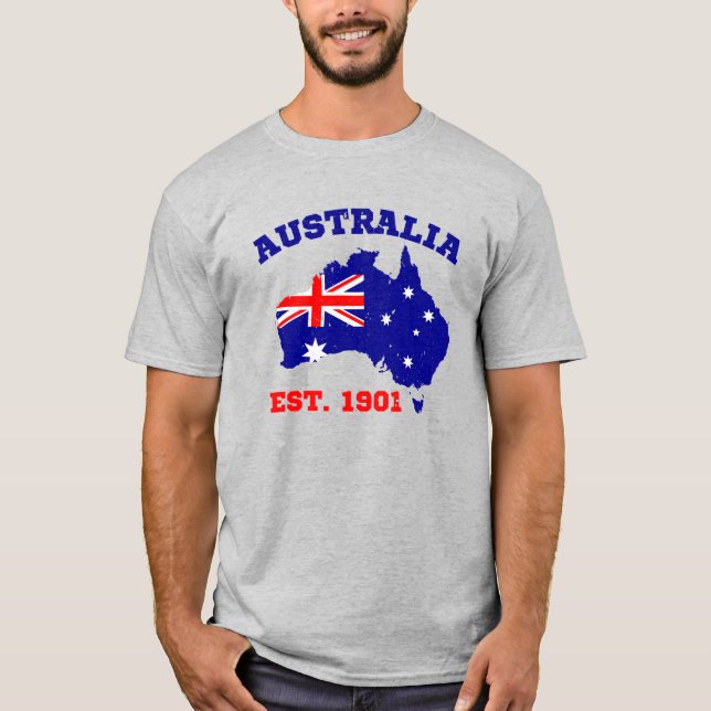 Camiseta Austrália Estabelecida 1901 (Frente)