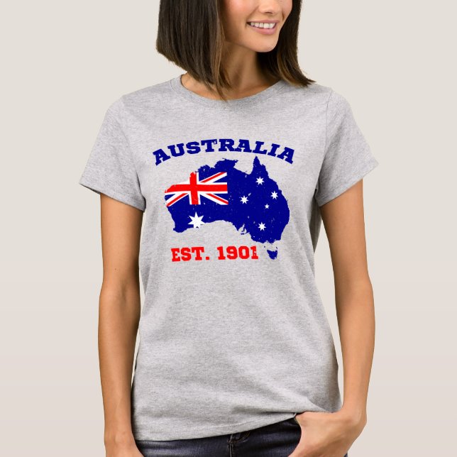 Camiseta Australia Established 1901 (Frente)
