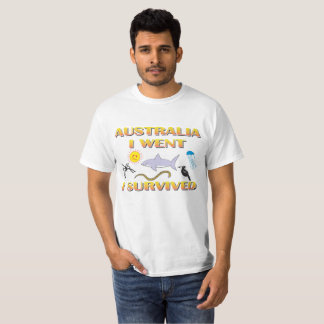 Camiseta Austrália, eu fui, mim sobrevivi