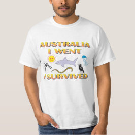 Camiseta Austrália, eu fui, mim sobrevivi