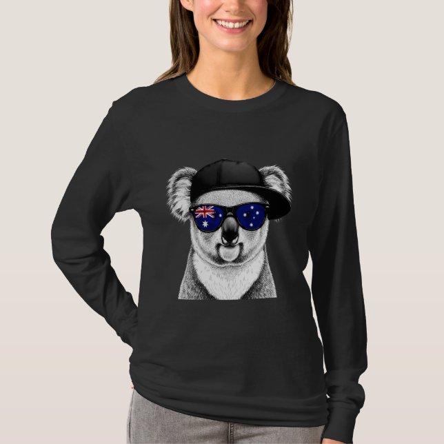Camiseta Australia Flag Australian Koala 2 (Frente)