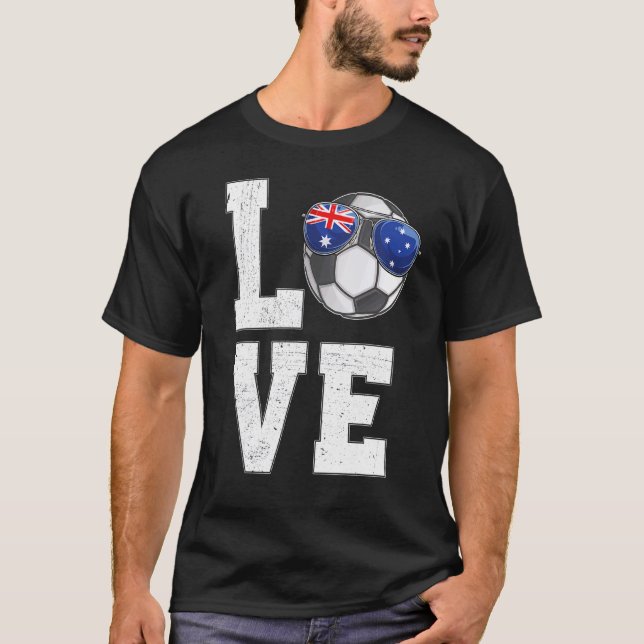 Camiseta Austrália: Futebol Ame Bandeira do Ventilador Aust (Frente)