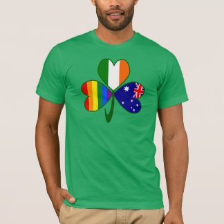 Camiseta Austrália Irlanda Orgulho Gay Trevo