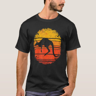 Camiseta Austrália Kangaroo Zoo Animal Aussie Retro Kangar