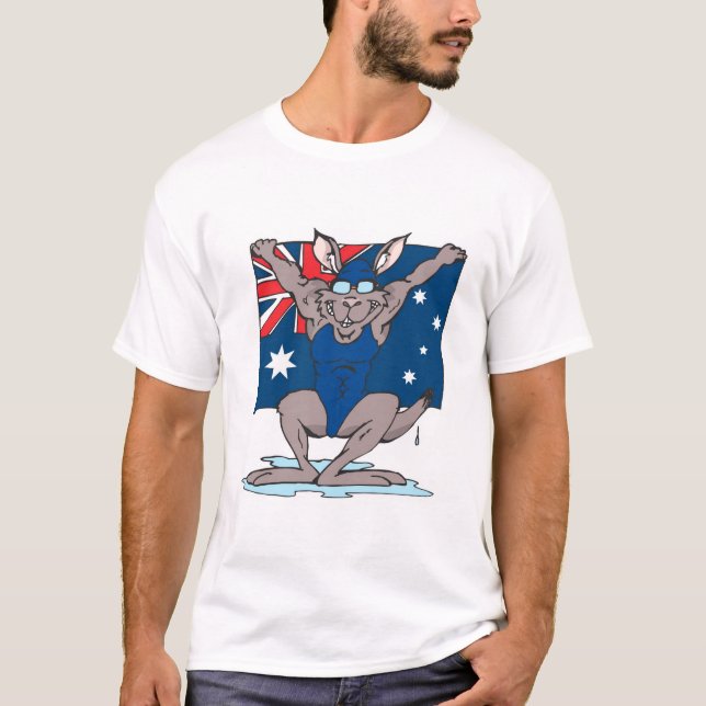 Camiseta Austrália ordena a piscina (Frente)