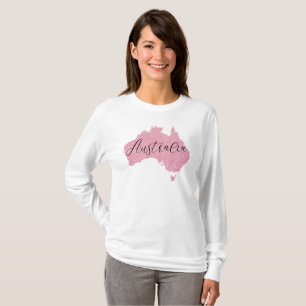 Camiseta Austrália País Cor Brilhante