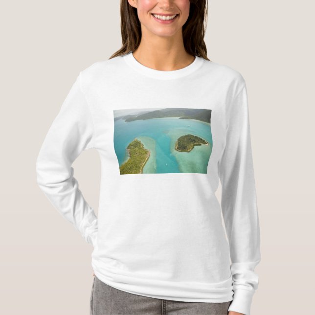 Camiseta Austrália, Queensland, costa de Whitsunday, (Frente)