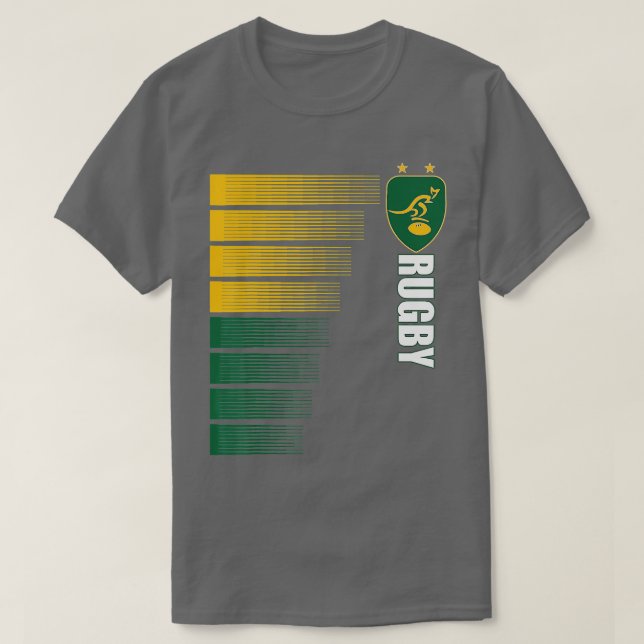 Camiseta Austrália Rugby Jersey - Austrália Rugby 2 lado (Frente do Design)