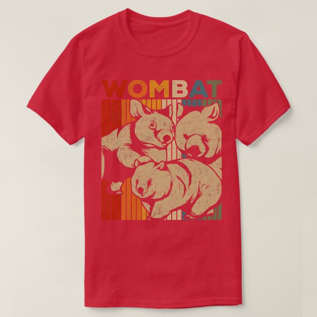 Camiseta Austrália Vintage Wombats (Frente do Design)