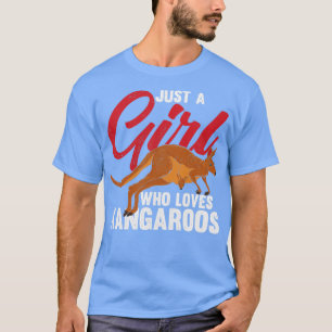 Camiseta Australian Animal Just A Girl Who Loves Kangaroos