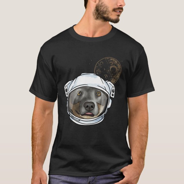 Camiseta Australian Cattle Dog Astronaut Universum (Frente)