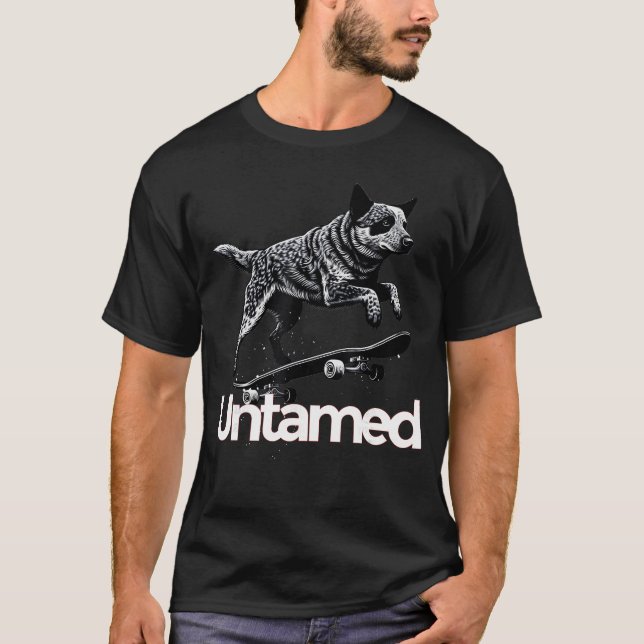 Camiseta Australian Cattle Dog Red Blue Heeler Untamed frie (Frente)