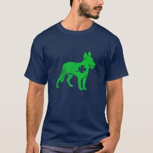 Camiseta Australian Cattle Dog Shamrock Heart St Pattys Day