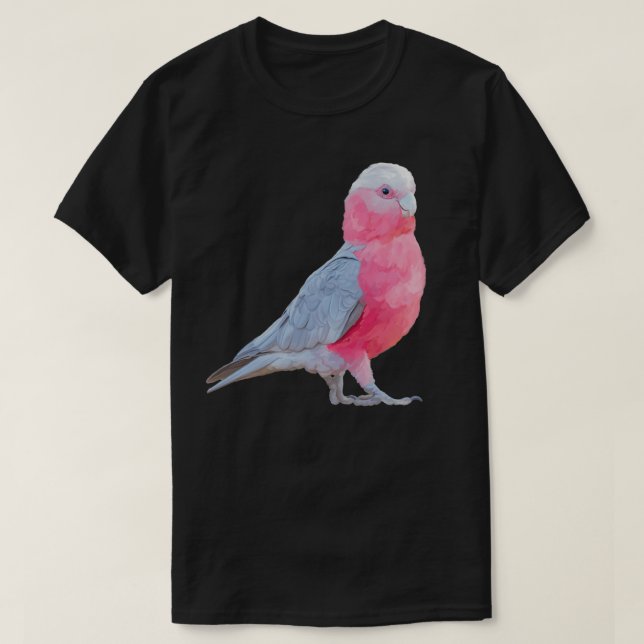 Camiseta Australian Pink and Grey Galah Strutting his stuff (Frente do Design)