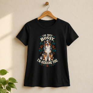 Camiseta Australian Shepherd Não é Chefe